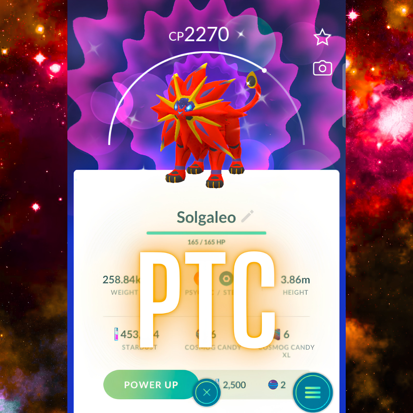 Pokémon Shiny Solgaleo | mini PTC | Go ✨