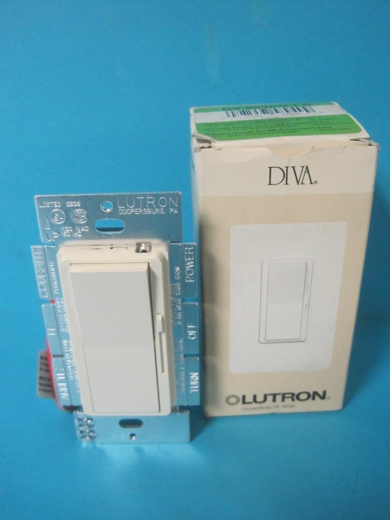 Brand New LutronDiva Designer 3-Way Dimmer Light Switch Eco-Dim DV-603PG-LA