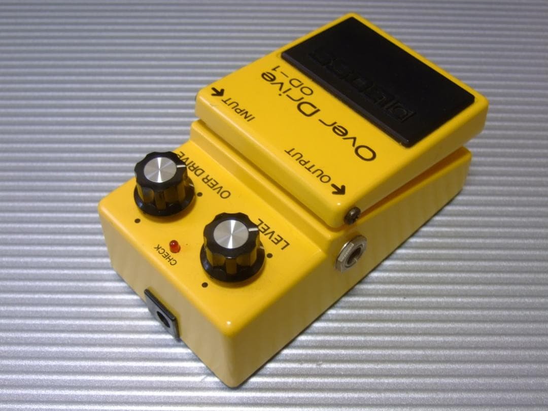 BOSS OD-1 Overdrive Silver Screw Full Width Logo Guitar Effects Pedal
