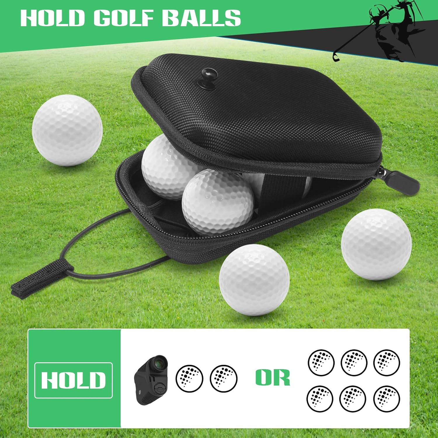 Golf Rangefinder Hard Shell Case, Hard Golf Rangefinder Case Universal Range Fin