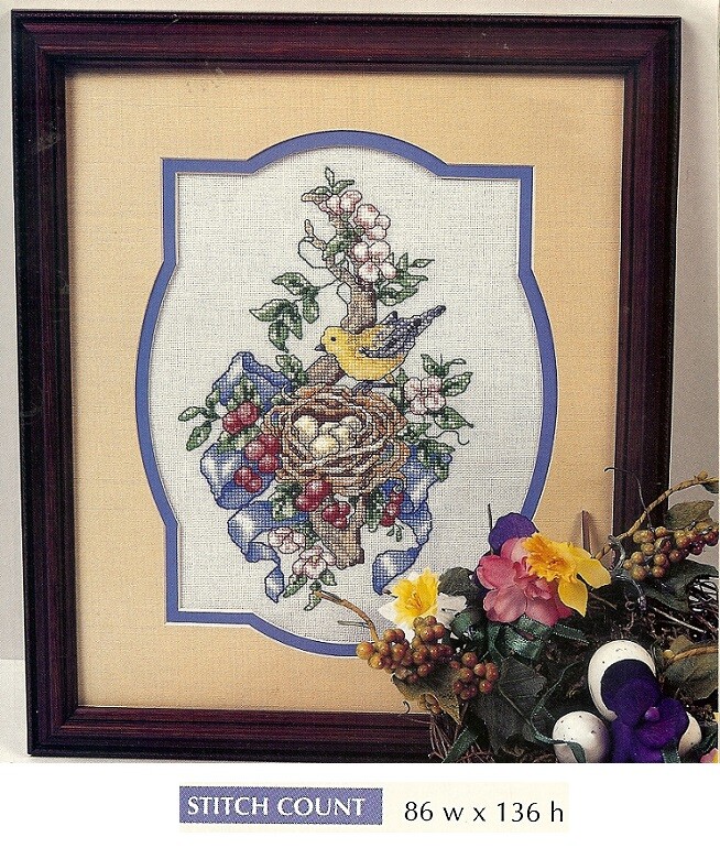 NESTING WARBLER ll   -  CROSS  STITCH PATTERN ONLY   HM  SYY