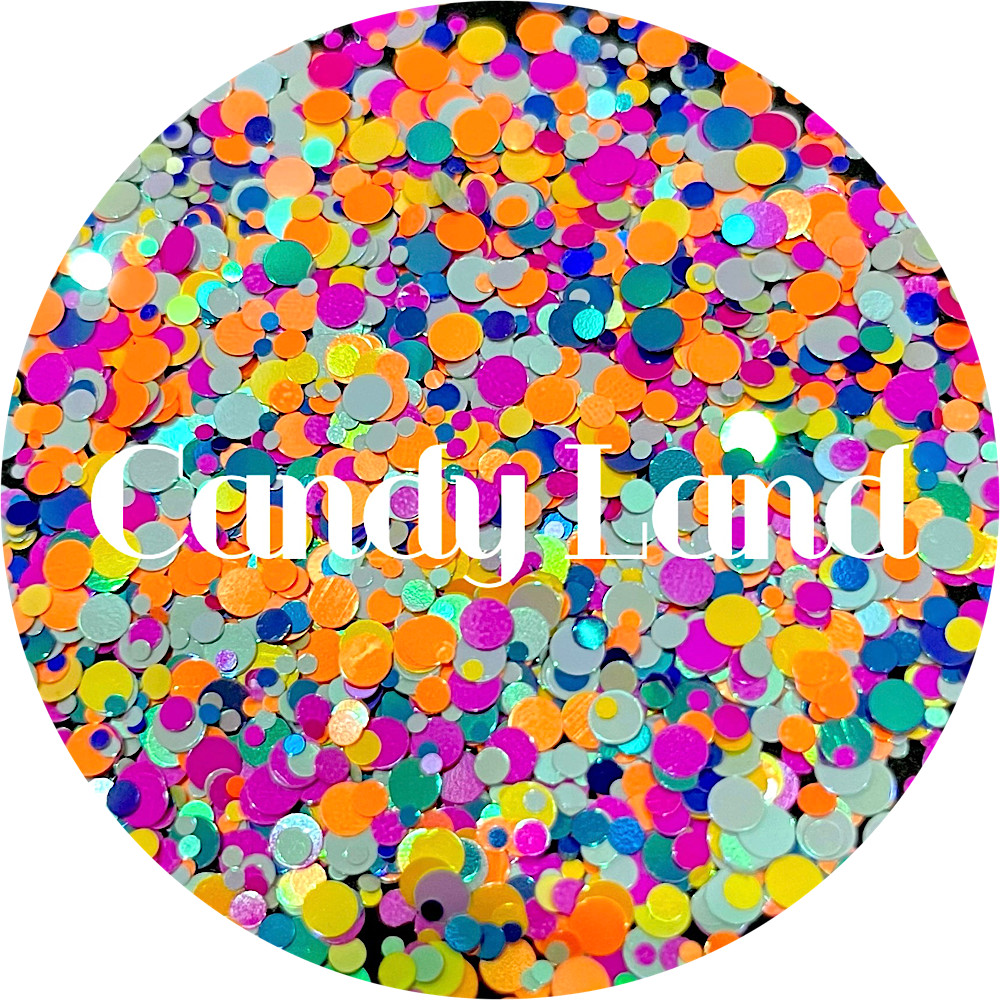 Premium Polyester Glitter - Rainbow Dot Mix
