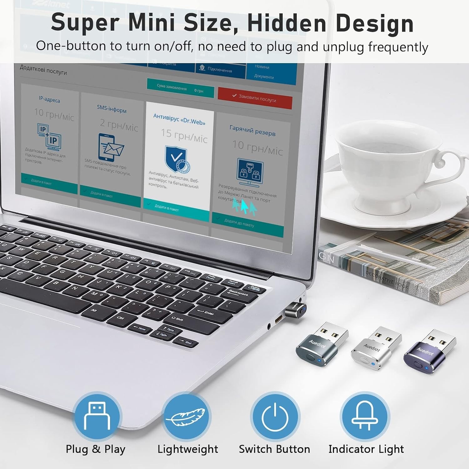 Mouse Jiggler USB Device for Computer with Undetectable Automatic Movement