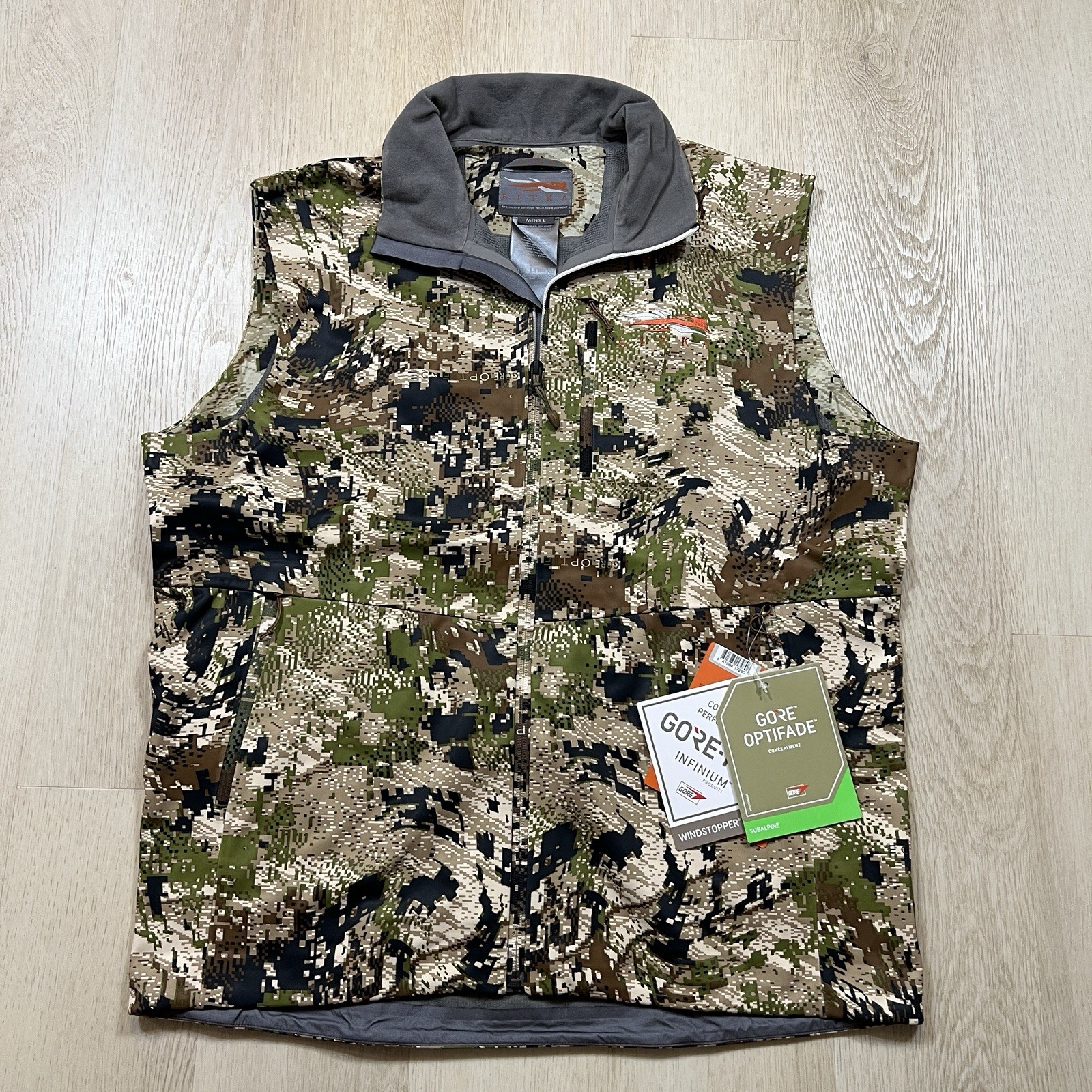 SITKA Jetstream Men’s Large Gore-Tex Windstopper Optifade Subalpine Hunting Vest