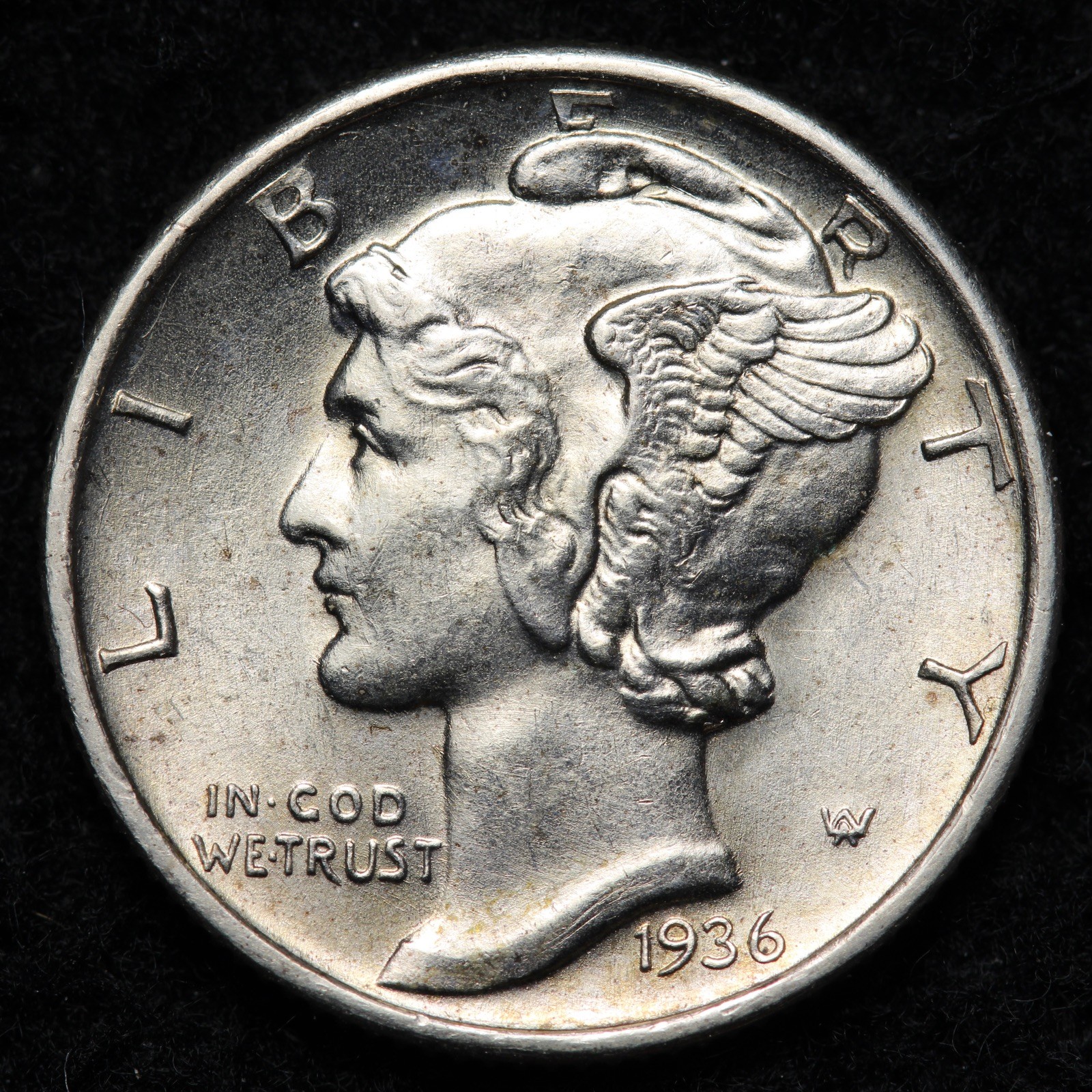 1936-S Mercury Silver Dime BU *UNCIRCULATED* MS FSB E225 DXVMM
