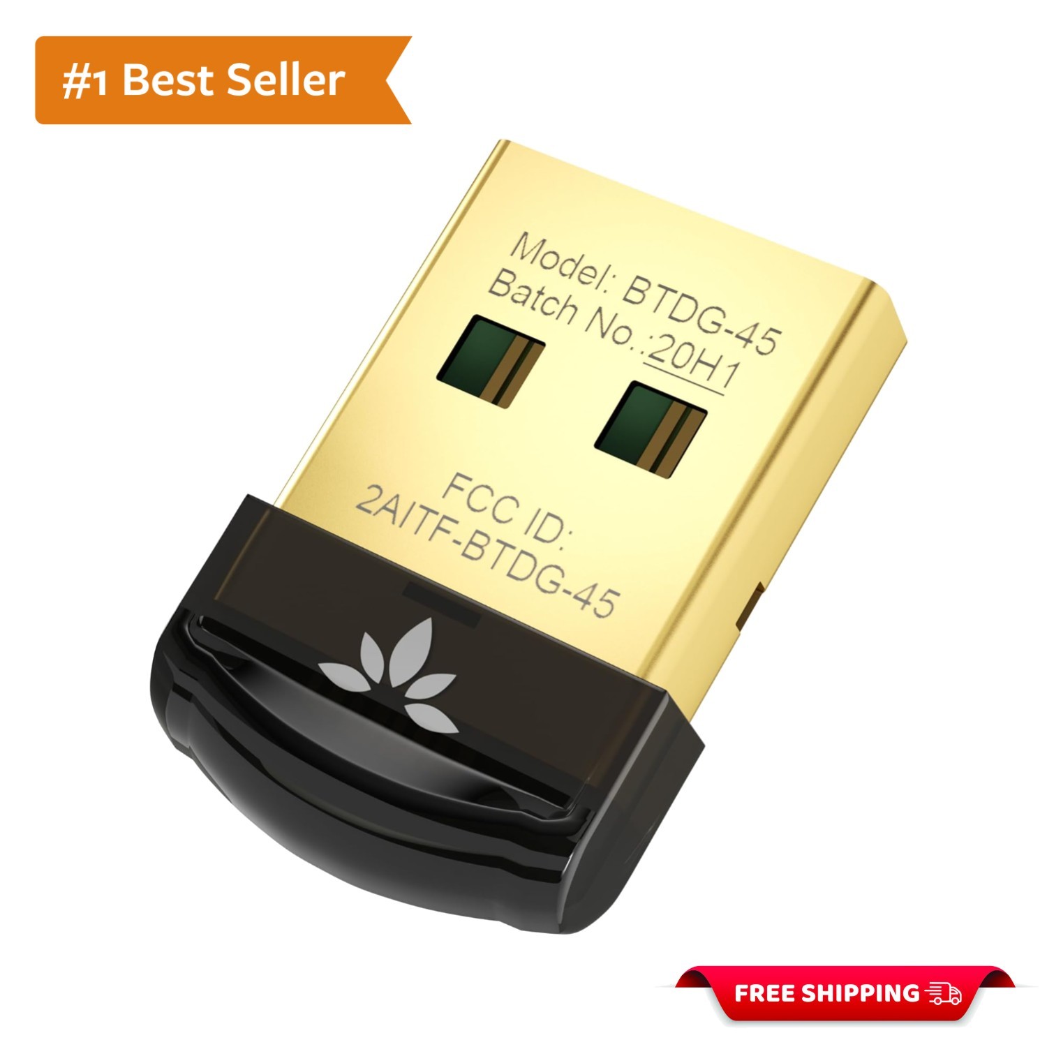 DG45 USB Bluetooth Adapter for Windows - Connect Headphones, Speakers, & More