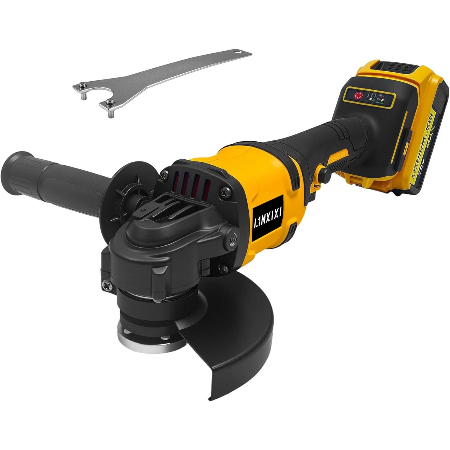 4-1/2" Cordless Angle Grinder for De-Walt 18V/20V MAX Battery, 8500RPM Brushl...