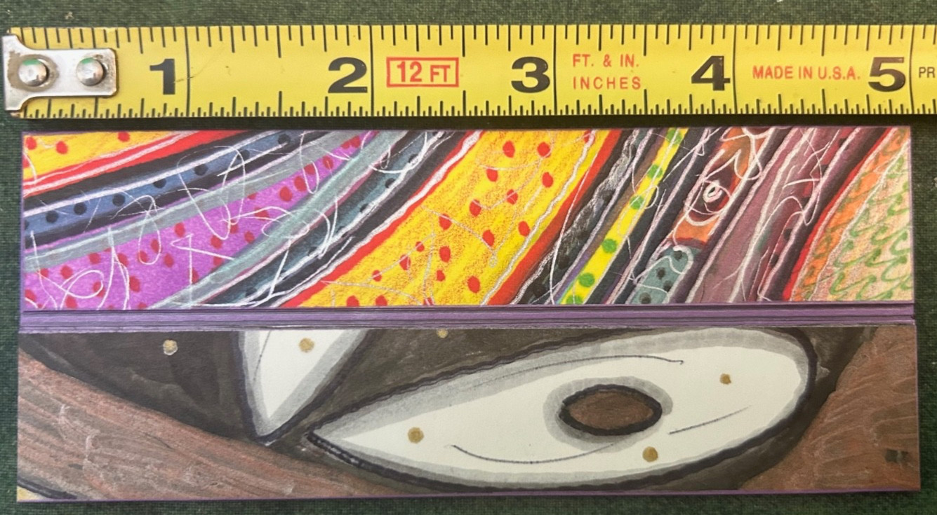 Surreal Abstract Colored Pencil Drawing by Wayne Lent Circa 2000