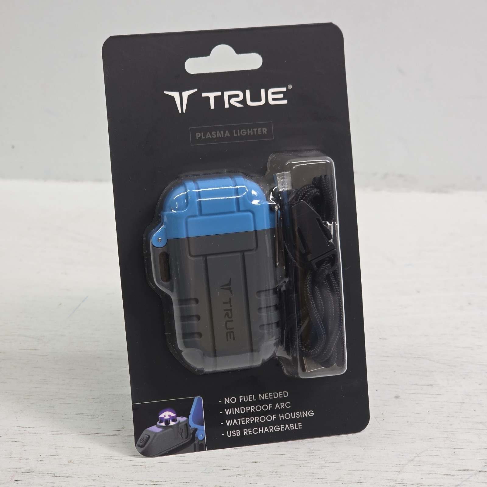 TRUE Utility Plasma Arc Rechargeable Lighter Flameless Windproof Waterproof New!