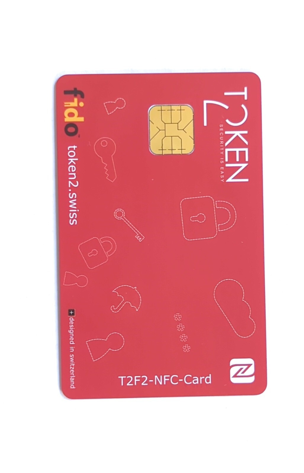 Token2 NFC Smartcard FIDO2.1 Level 2 Cert. Security Key Card. Swiss Made FOSS