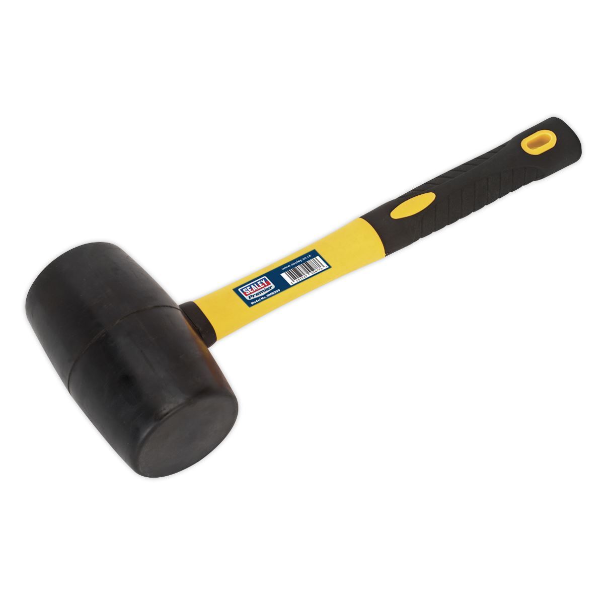 Sealey RMB200 Rubber Mallet 2lb with Fibreglass Shaft