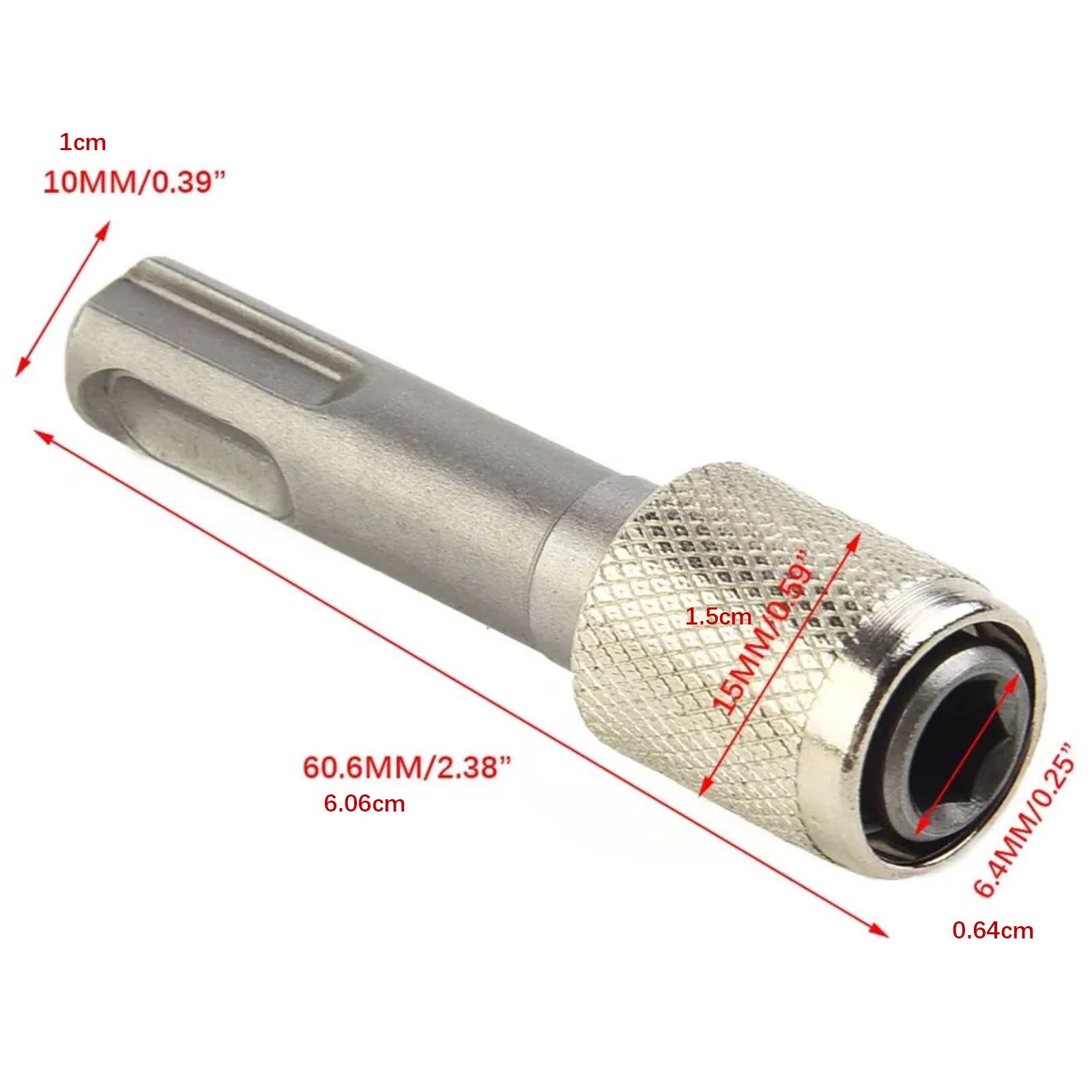 Adaptable SDS Socket Adapter Hex Shank Screwdriver Holder Drill Bit Converter;