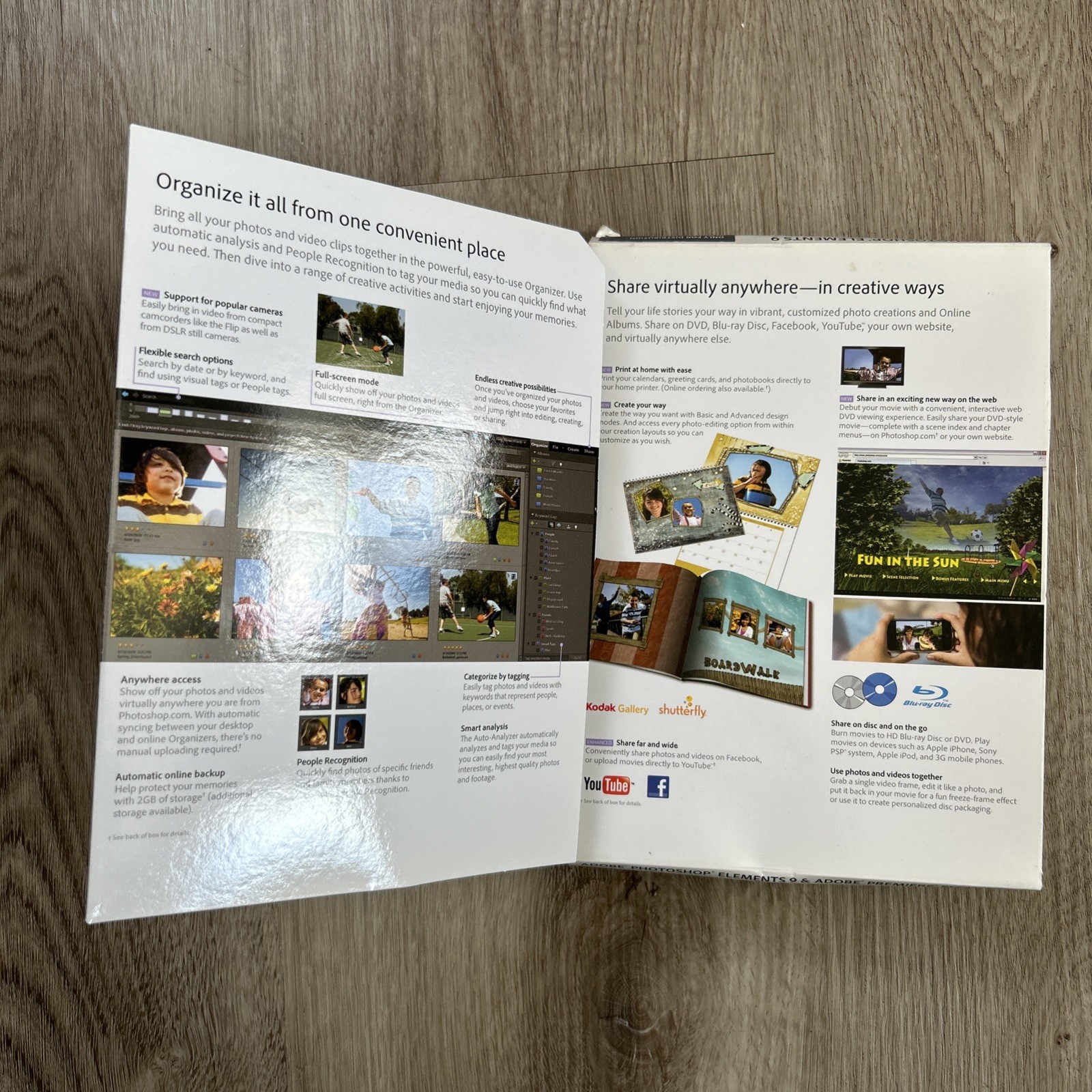 Adobe Photoshop Elements 9 and Adobe Premiere Elements 9 w/ Codes READ