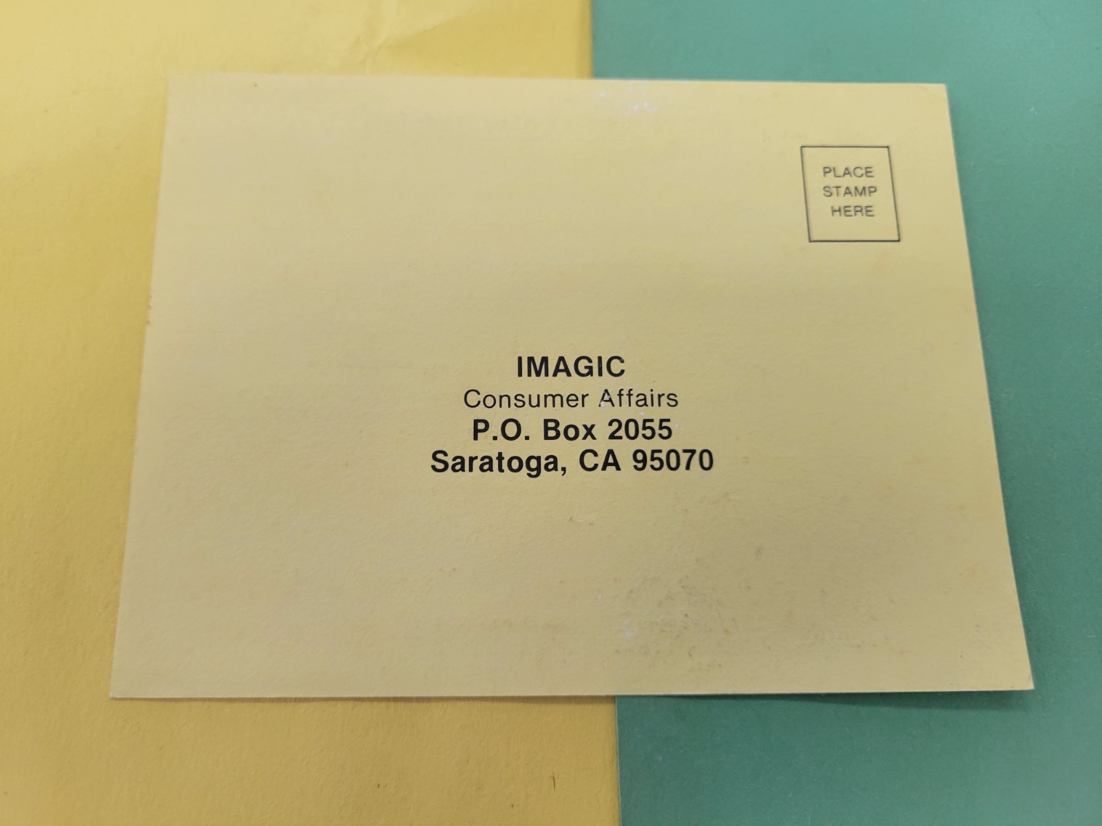iMagic Atari Mail In Card INSERT ONLY Authentic