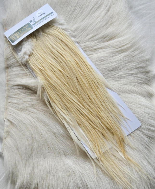 Whiting "" Dry Fly  Full Saddle,, Color;  Cream.   Free Shipping.