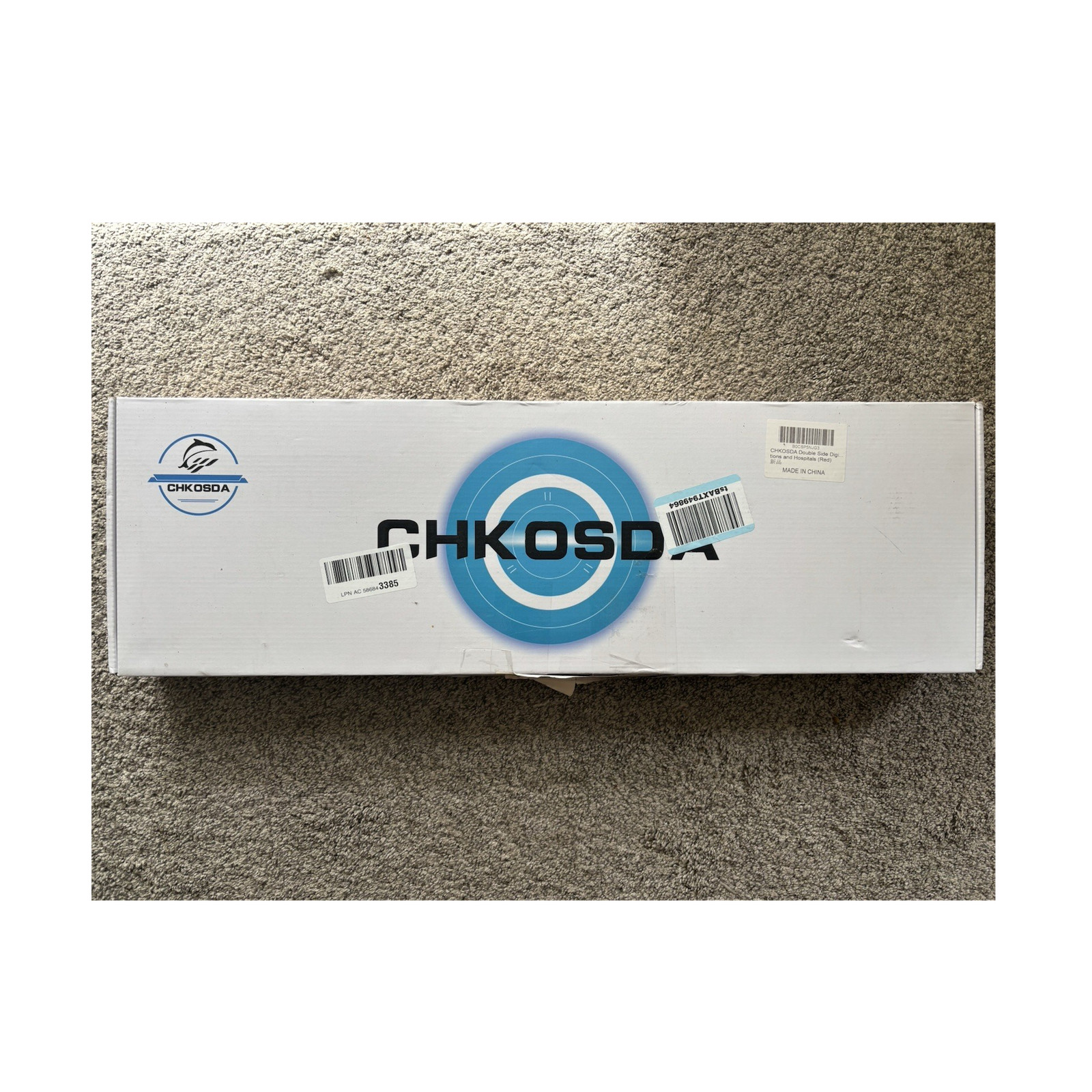 CHKOSDA LED Large Digital Wall Clock, Oversize Wall Clock with 6” Numbers