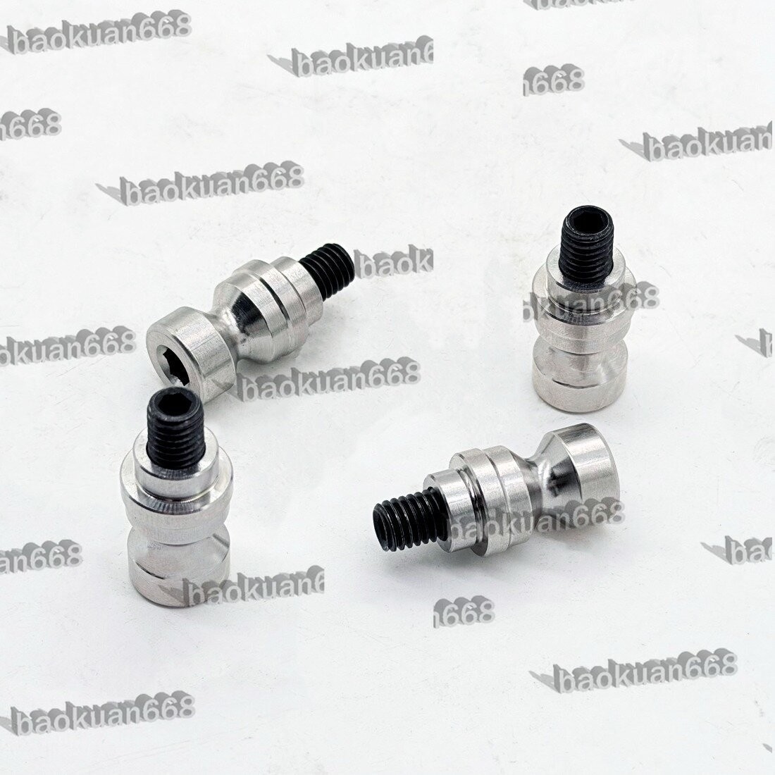 4PC D52 Zero-Point Quick-Change Plate Pull Stud Axis Fixture Self-centering Vise