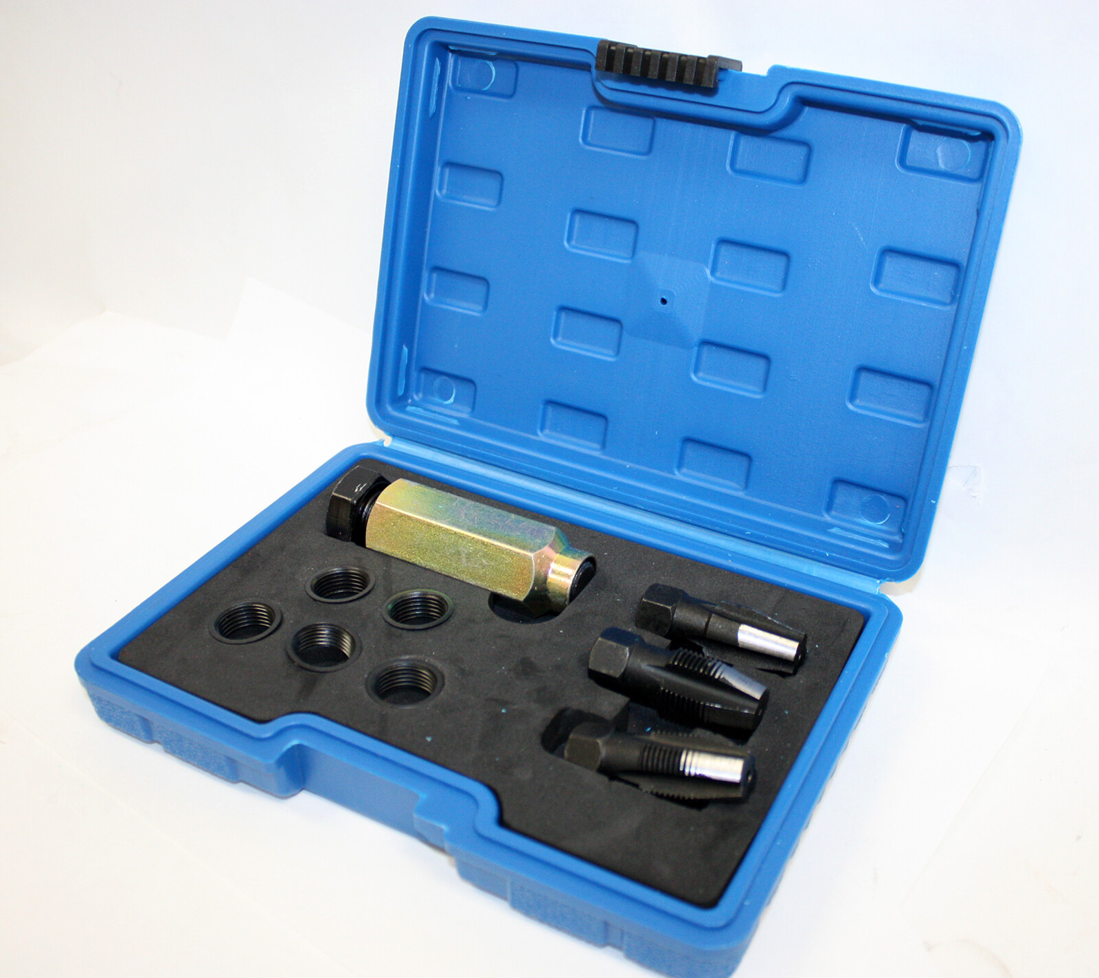 Oxygen Lambda Sensor Thread Repair Kit Taps, Reamer & Insert Nut with Collars