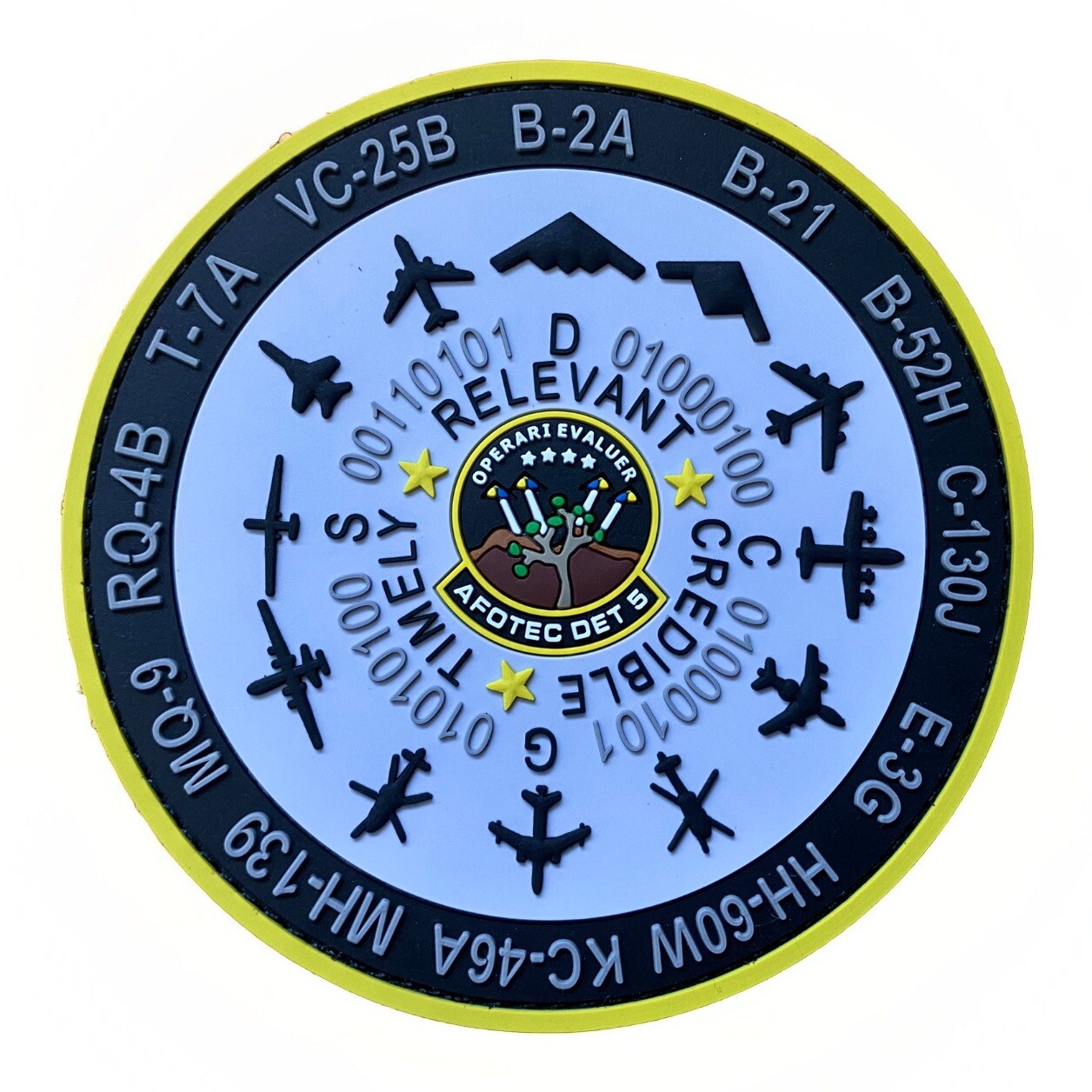 B-21 Raider | Edwards AFB Det 5 AFOTEC | New 4” PVC Patch *Rare Air Force Test*