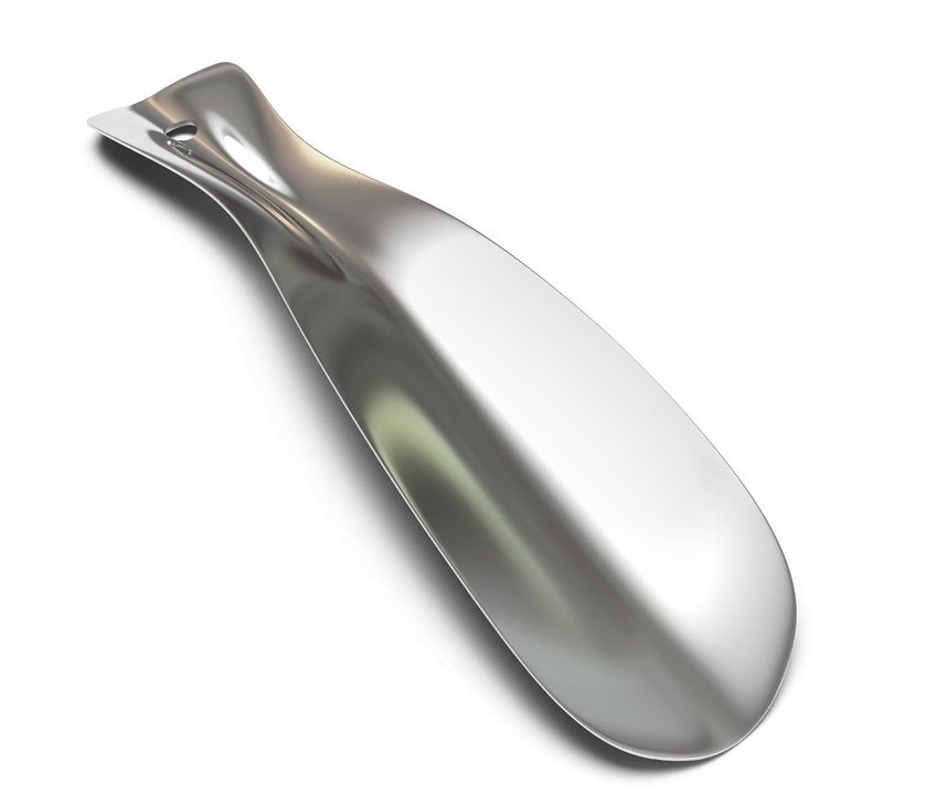 Metal Shoe Horn Professional Heavy Duty Stainless 7.5"
