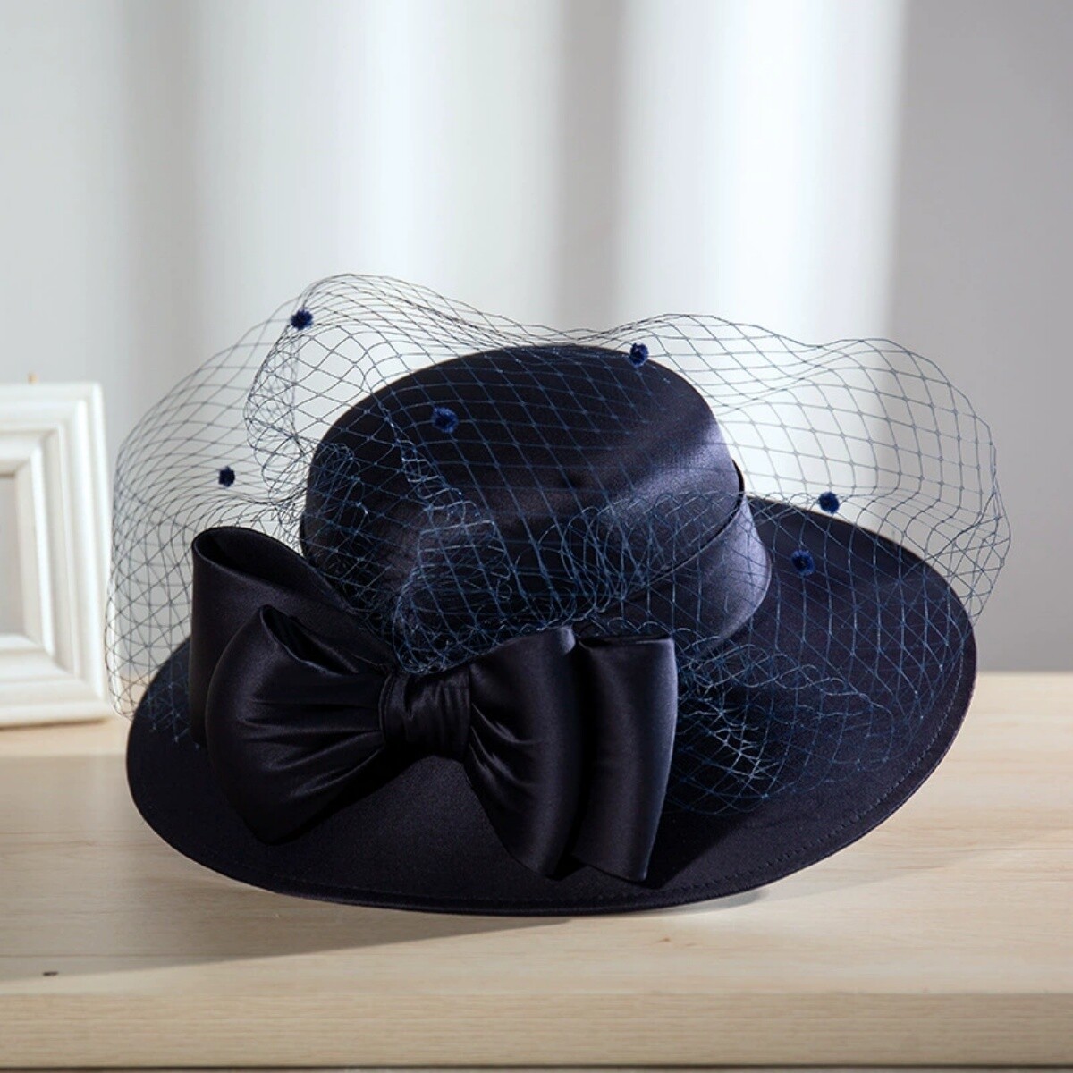 Womens Wide Brim Satin Kentucky Church Dress Wedding Party Formal Derby Hat