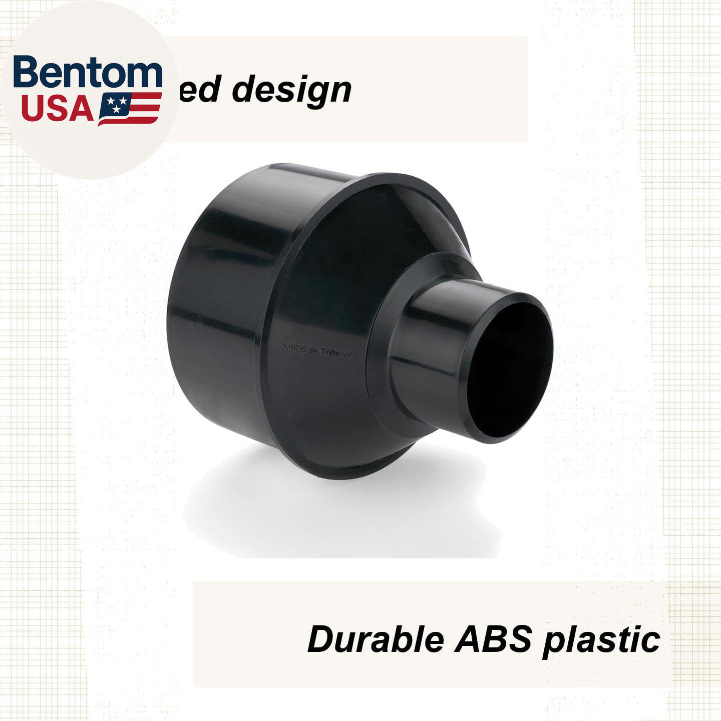 Dust Connection 4" to 2" Funnel Reducer Dust Collection Fitting
