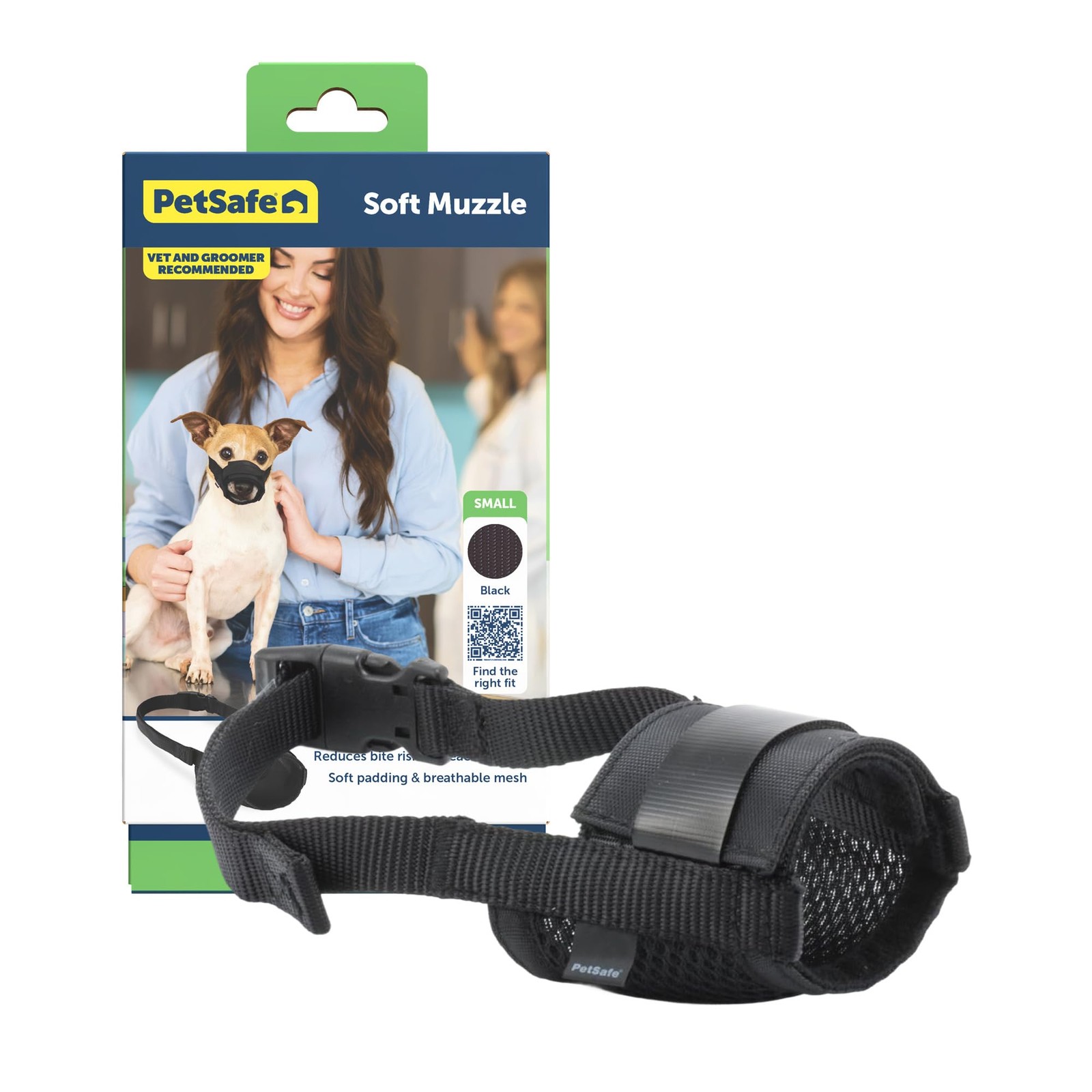 PetSafe Dog Muzzle, Black, Small Small, Black