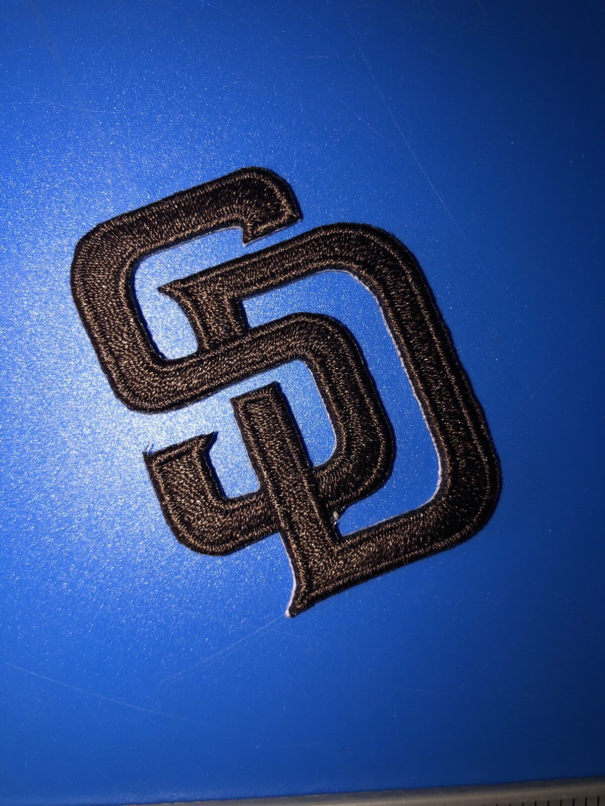 San Diego Padres Iron On Logo Patch 1.75”x2” (Brown)