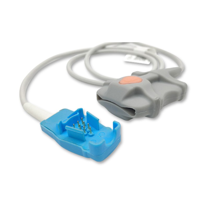 OXY-F-UN (Soft Tip) Compatible Adult Soft Tip SpO2 Sensor for GE 1.0m (1Pc)