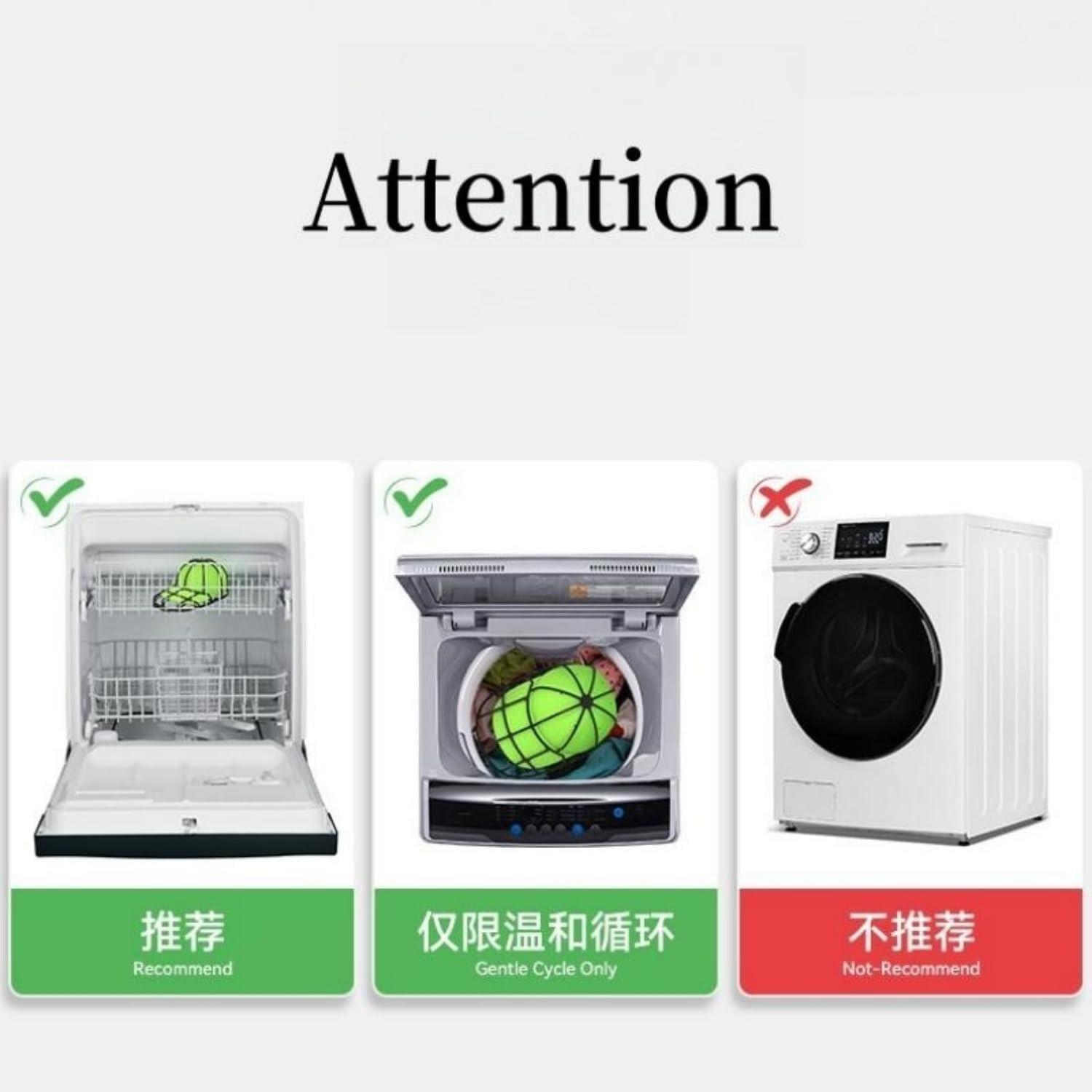 Hat Washer Cage - No Assembly Needed Hat Cleaner | Perfect Fit for Adult and ...