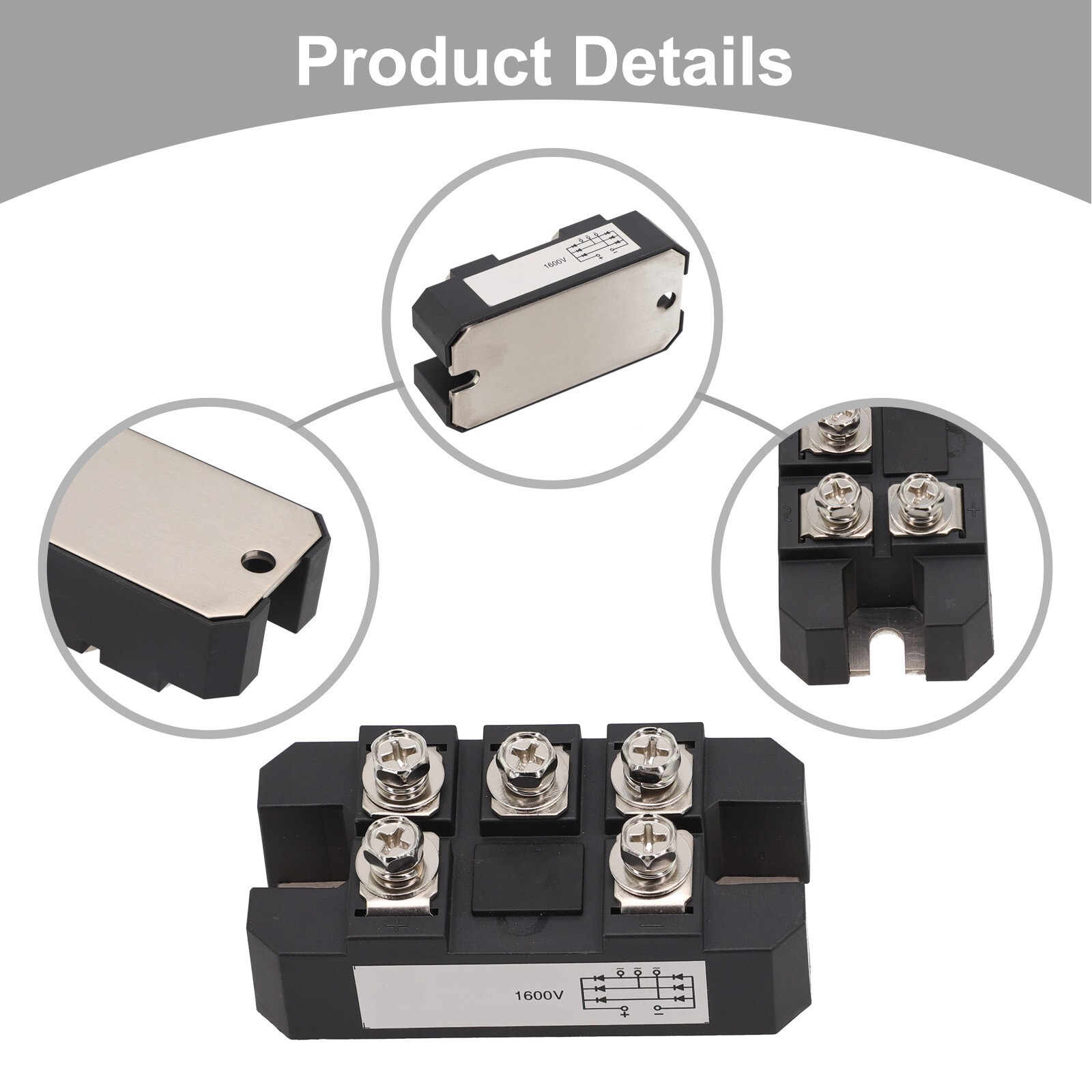 1Pc MDS20A-300A/500A/800A/1000A/1200A 1600V Three Phase Rectifier Bridge Stack