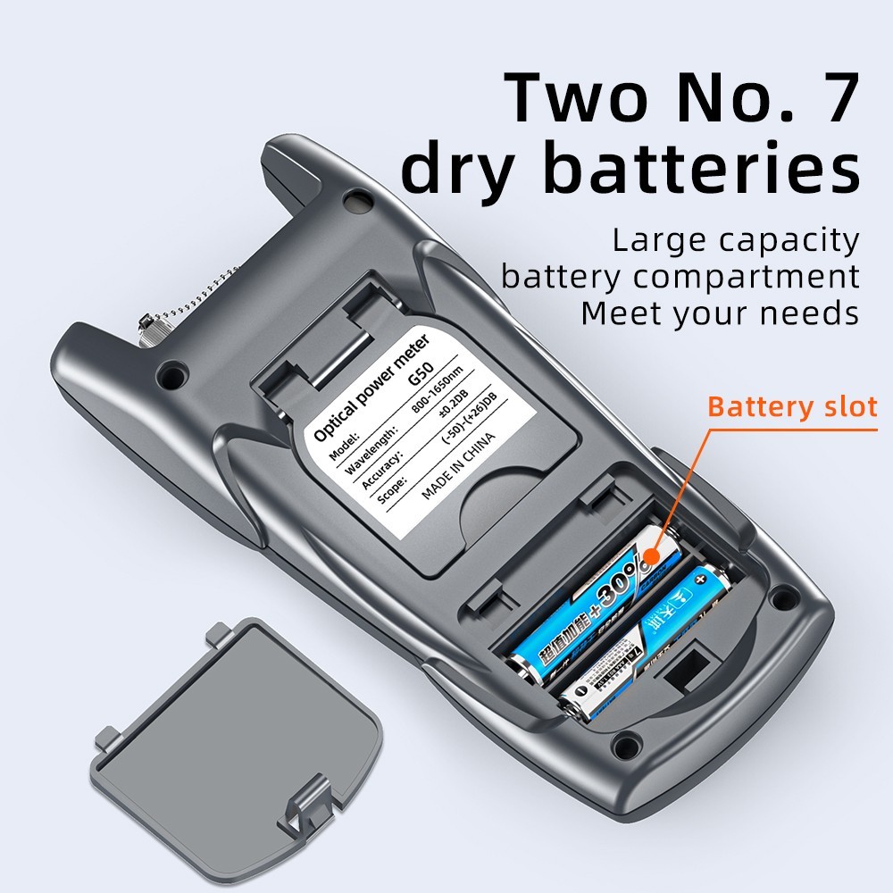 Fiber Optic Cable Tester & Power Meter with FC/SC/ST/LC Interfaces LED Display