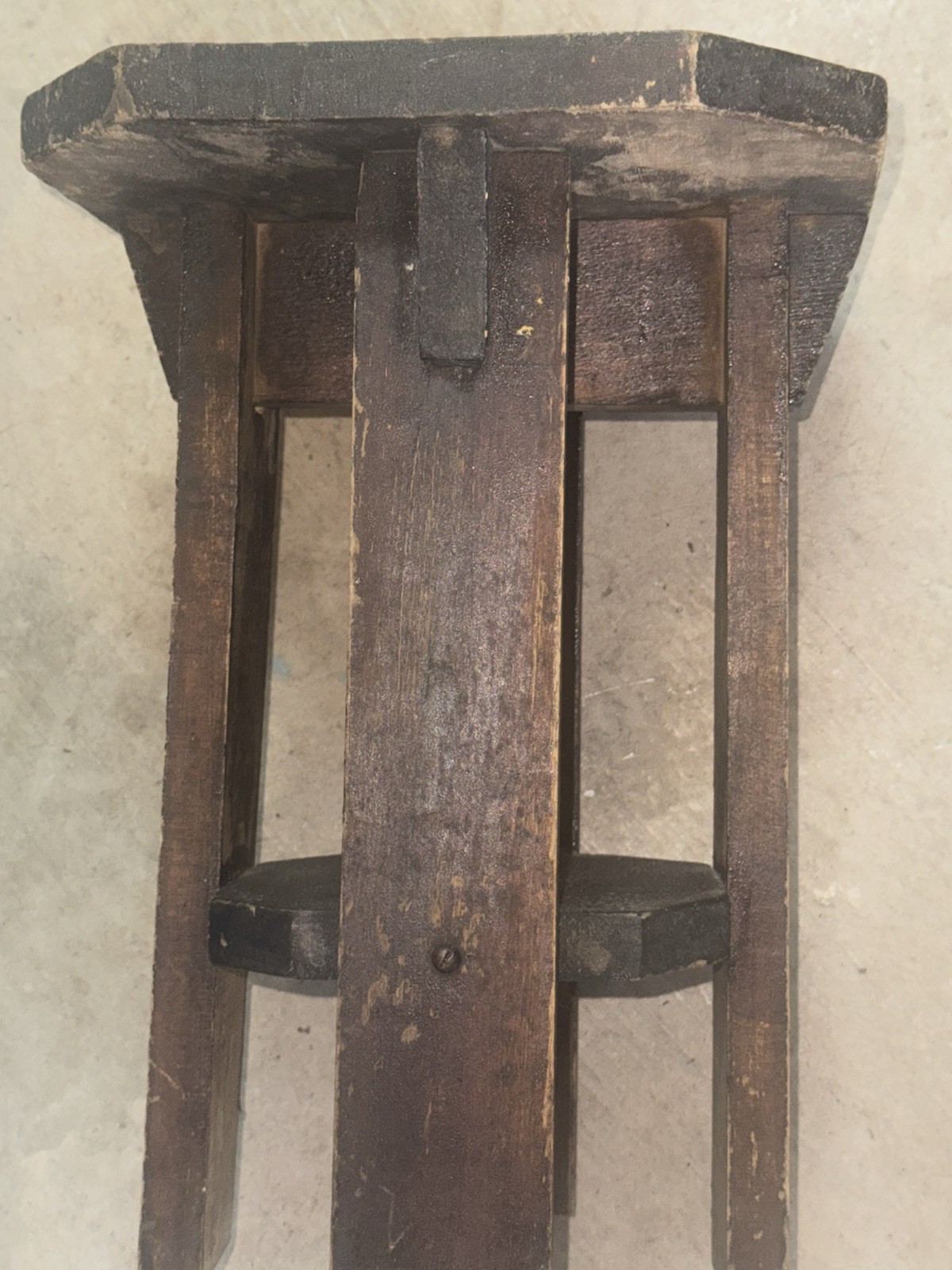 Vintage Antique wooden milking stool