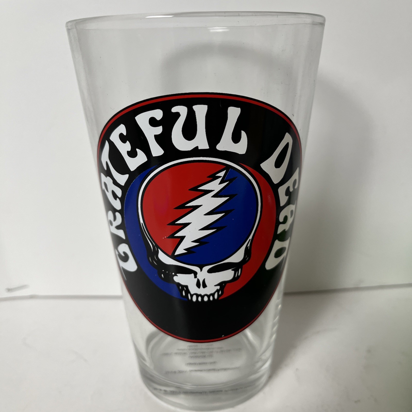 NEW Grateful Dead STEAL YOUR FACE Logo 16oz PINT BEER GLASS 2011 NOS
