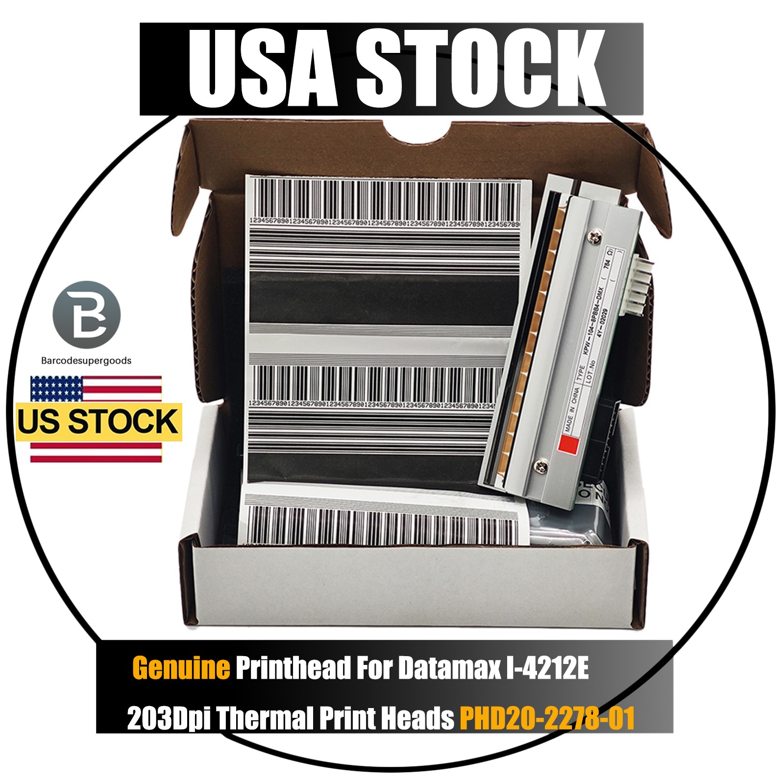 Genuine Thermal printhead for Datamax I-4212e Mark II 203 dpi P/N: PHD20-2278-01