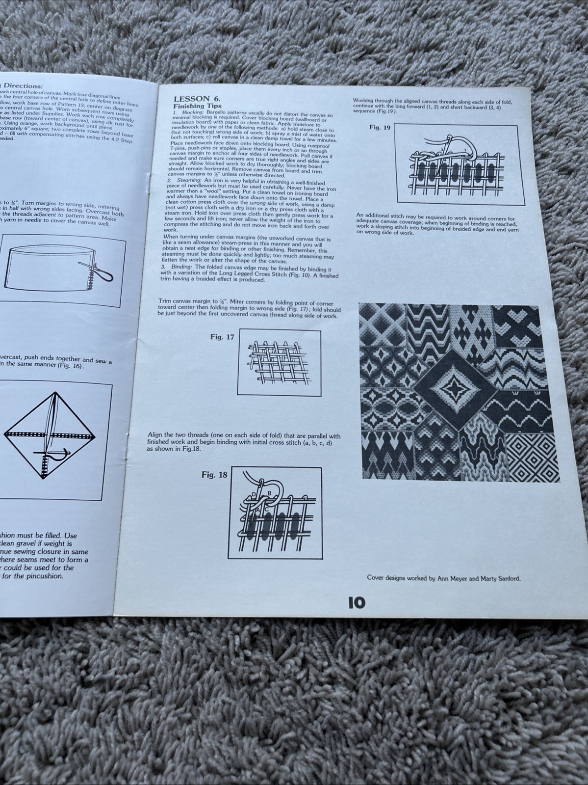 Bargello Basics Leisure Art 5 projects 13 patterns Florentine Work Ann Meyer D26