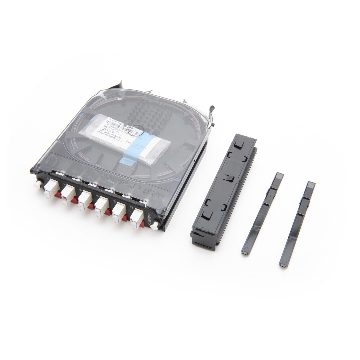 Corning CCH-CS12-A8-P00KE 12 Fiber LC UPC Duplex CCH Pigtailed Splice Cassette