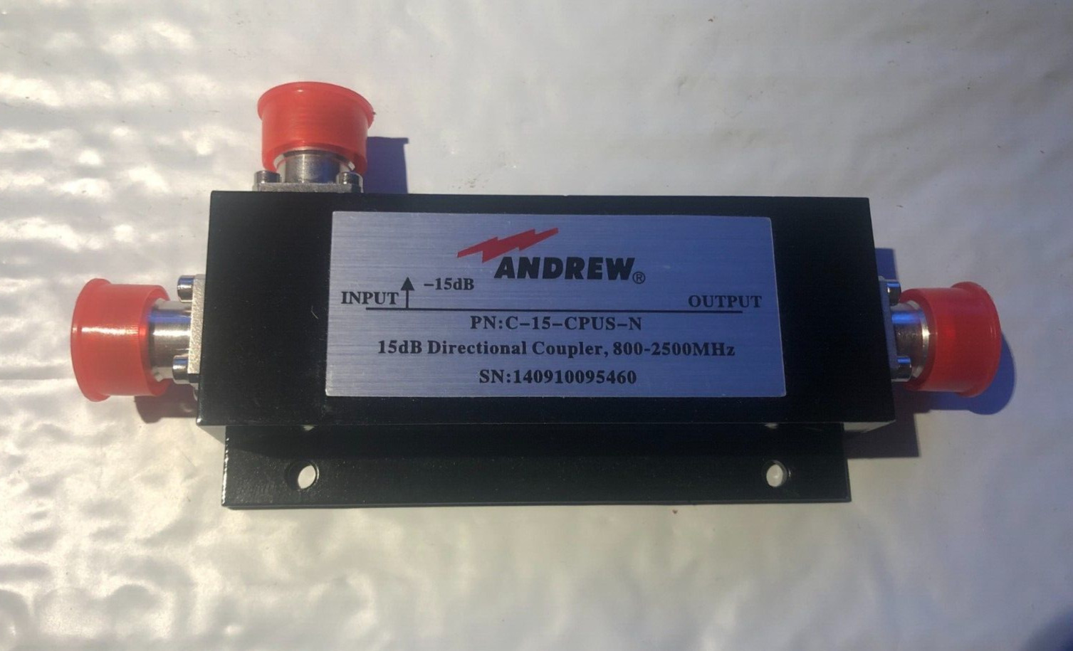 COMMSCOPE ANDREW C-15-CPUSE-N 15DB directional coupler 800-2500 MHz