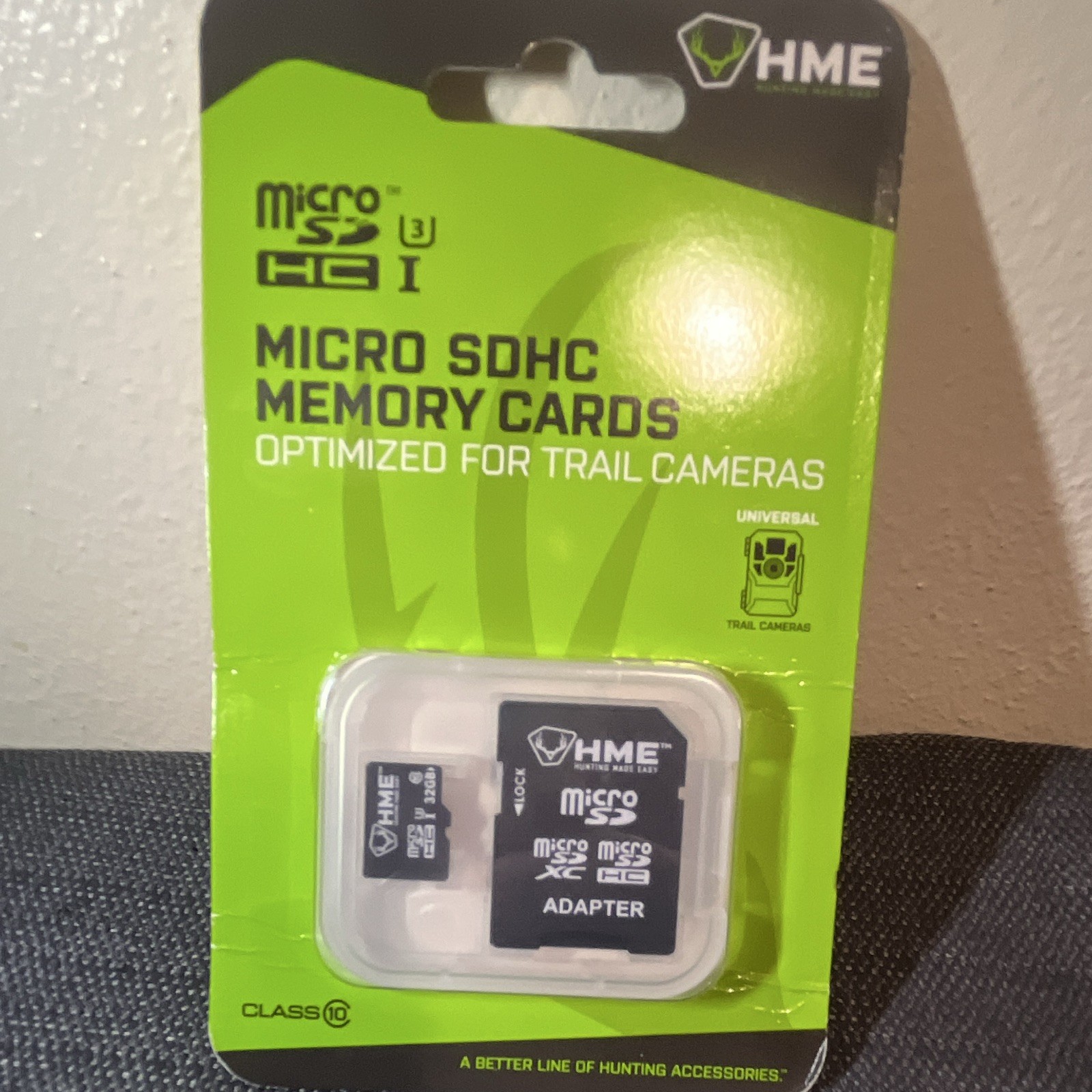 HME 32GB microSDHC Class 10 High Speed Low Power Trail Cam w/ SD Adapter