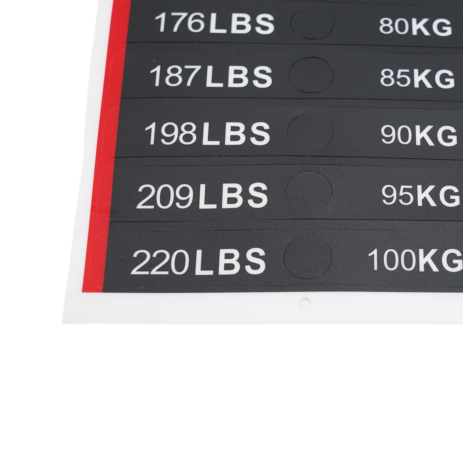 Upgrade Your Workout Session with Clear Weight Identification Stickers