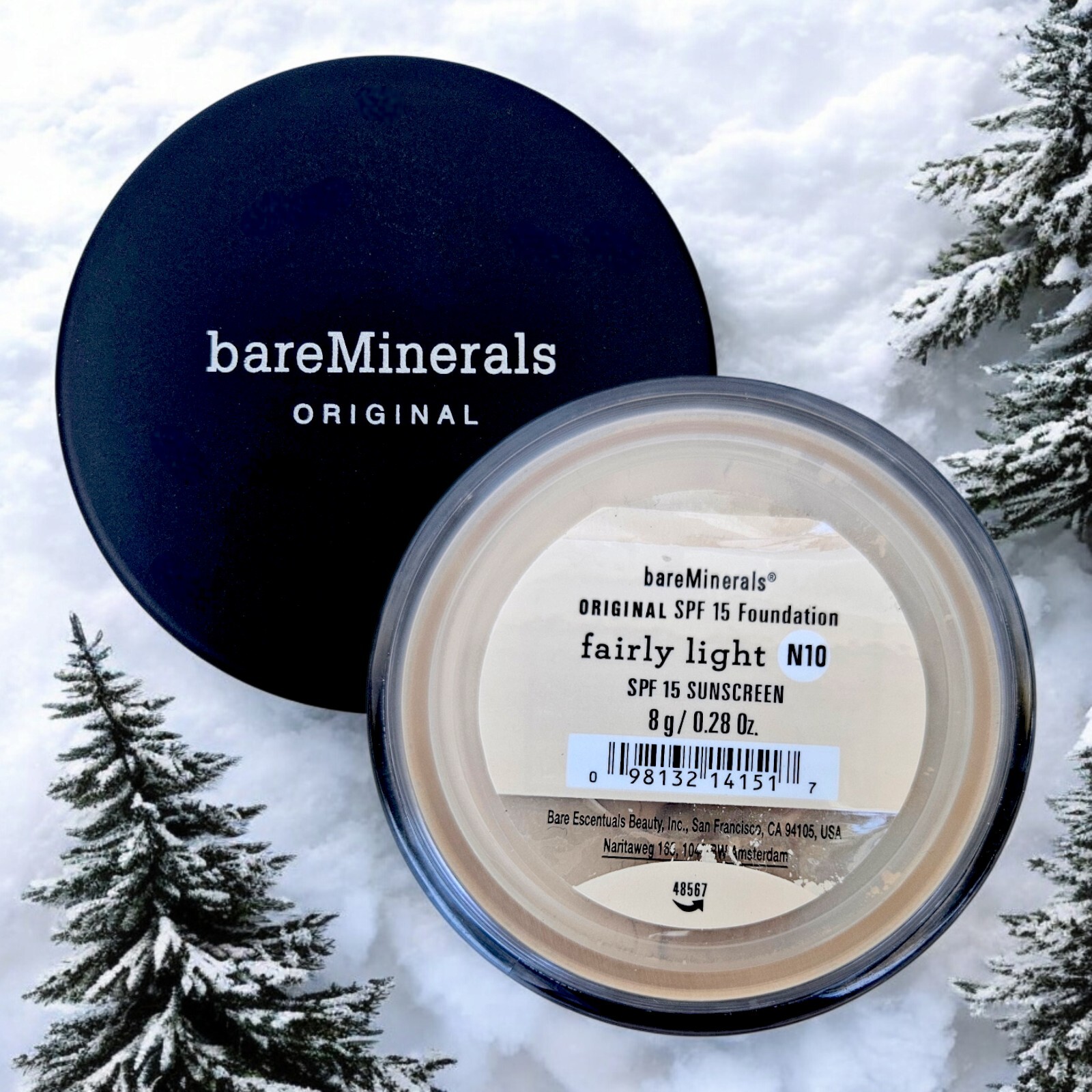 bareMinerals Original Foundation Fairly Light N10 Broad Spectrum SPF 15 8g - NEW