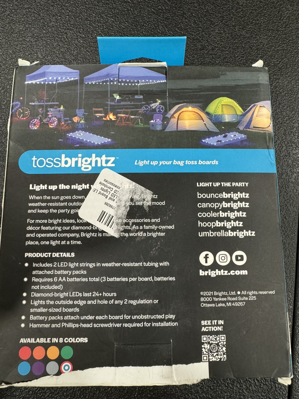 Tossbrightz By Brightz. 2 Let Light Strings And 2 Boards