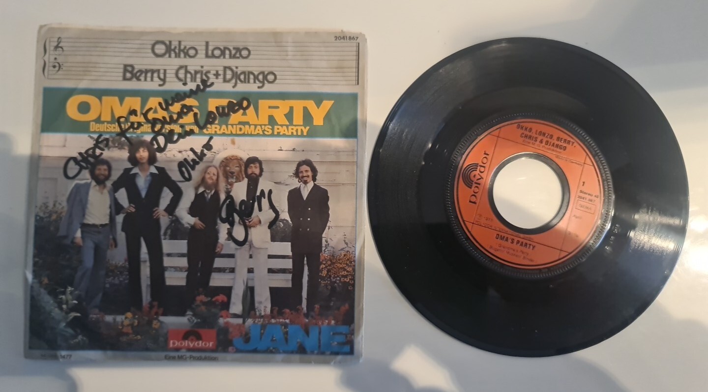OKKO LONZO Autograph SINGLE GRANNIES PARTY Original Signed