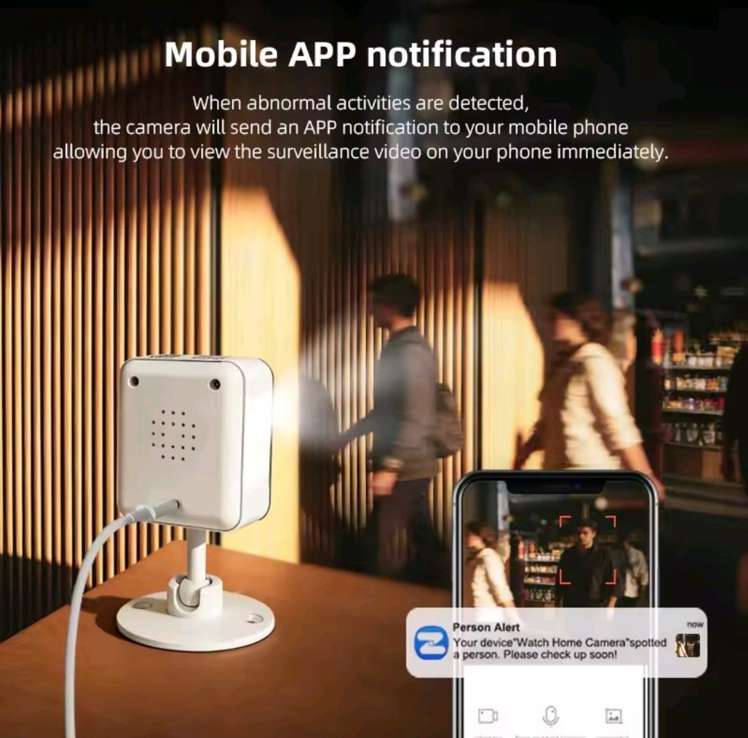 HD Mini Wireless with Night Vision, Long Battery Life, Motion Detection