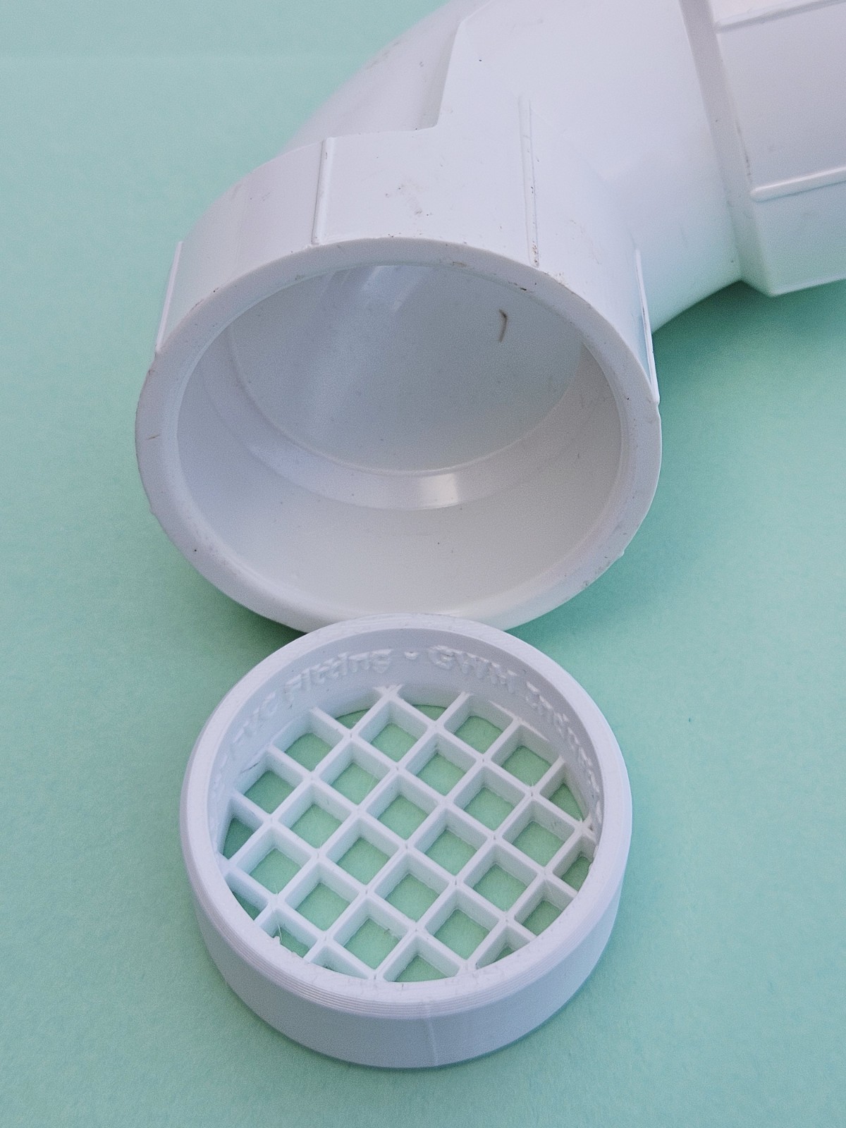 1-1/4" PVC Pipe Vent Screen, 1.66" OD, 1/4" Mesh, All Plastic for 1-1/4" Fitting
