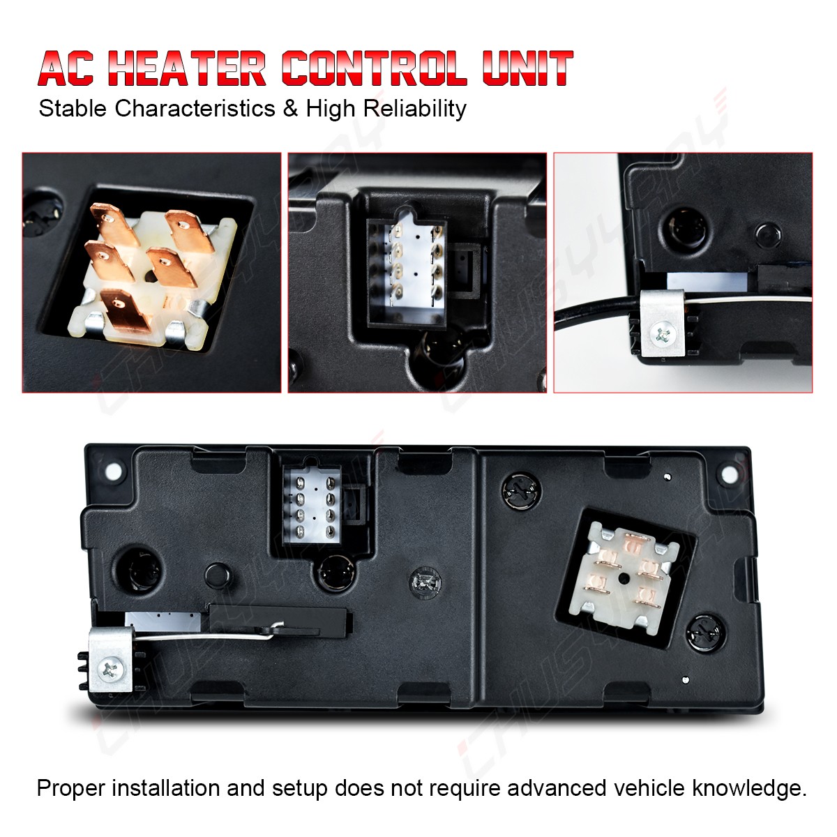 For Peterbilt 379 Truck A/C Heater Climate Control Module Panel Switch Q21-6119