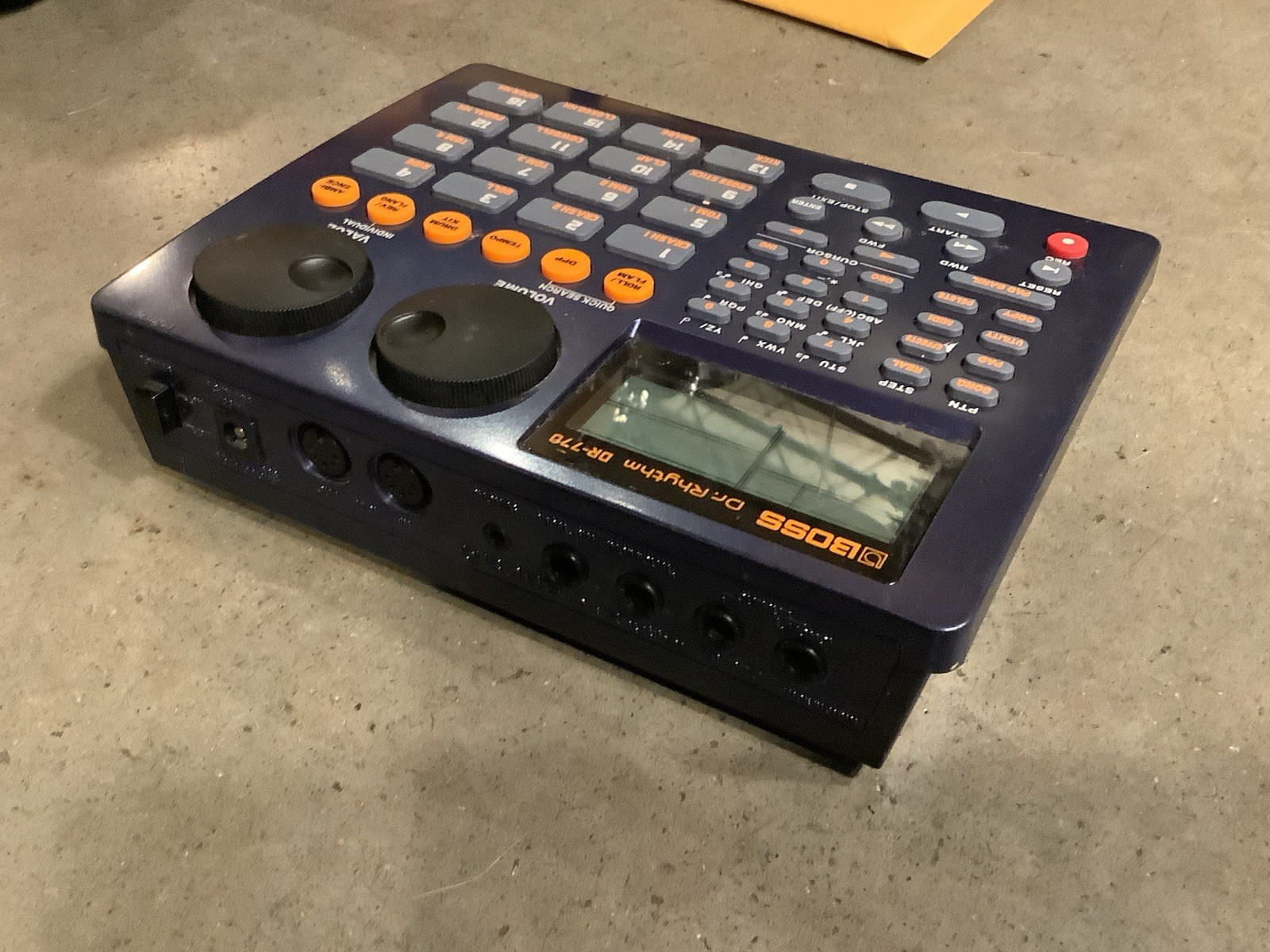 Boss DR-770 Dr Rhythm Drum Machine Rhythm AC Adapter TESTED LOW BATTERY #MA7