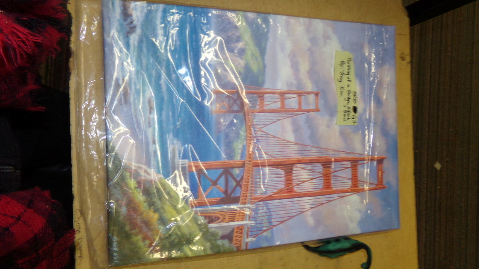 NEW 24" x 18" Painting of a Bridge, SUNG KIM *Free Shipping*