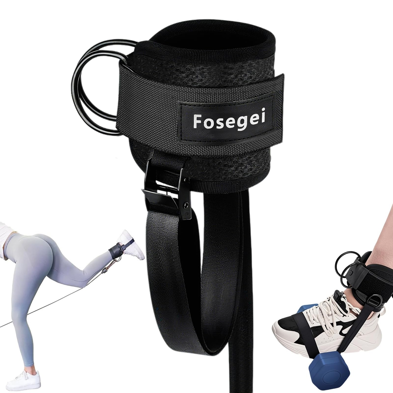 Ankle Straps for Dumbbell and Cable Machine, Monkey Foot Dumbbell Attachment ...