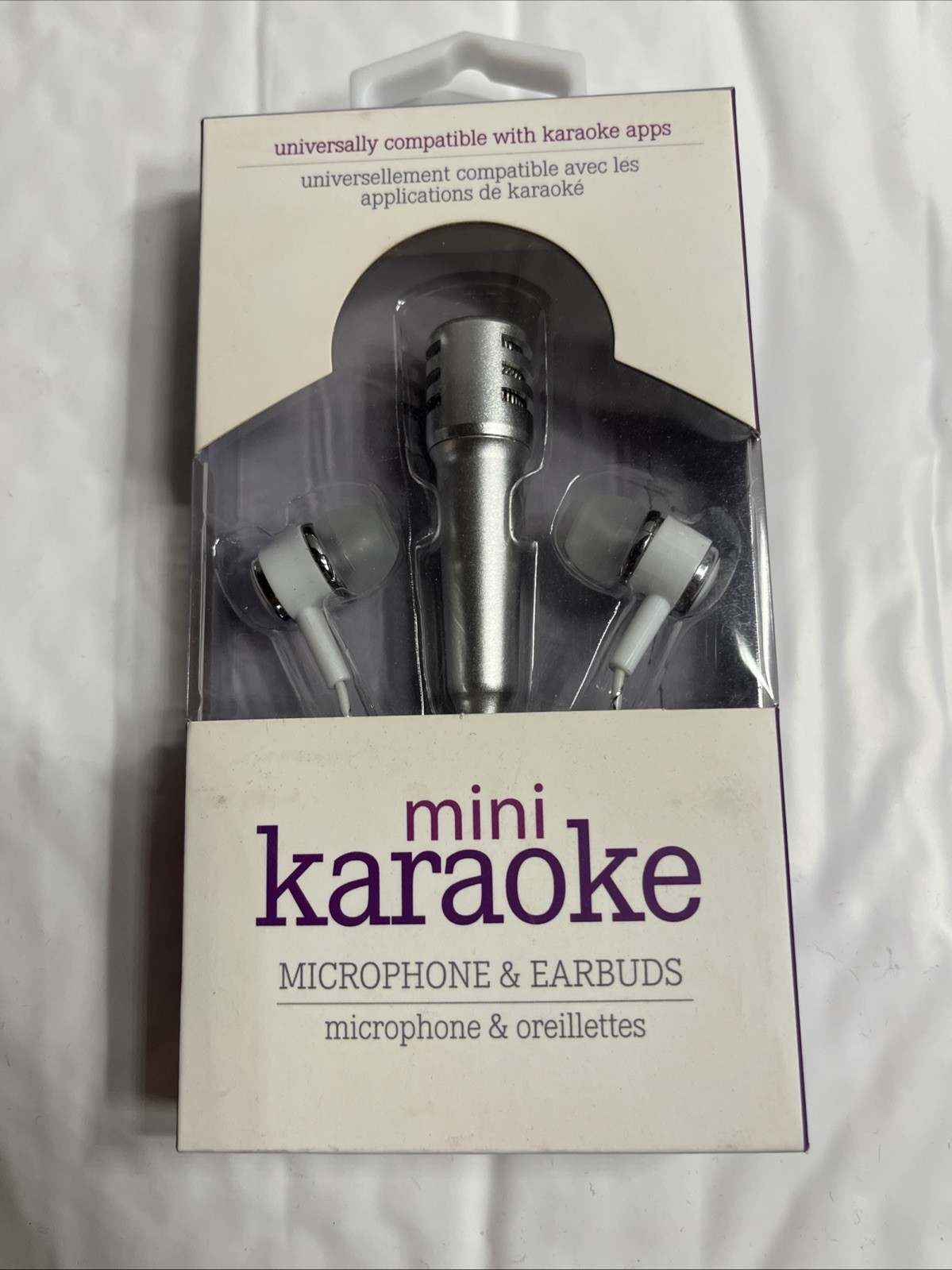Mini Karaoke Microphone & Earbuds